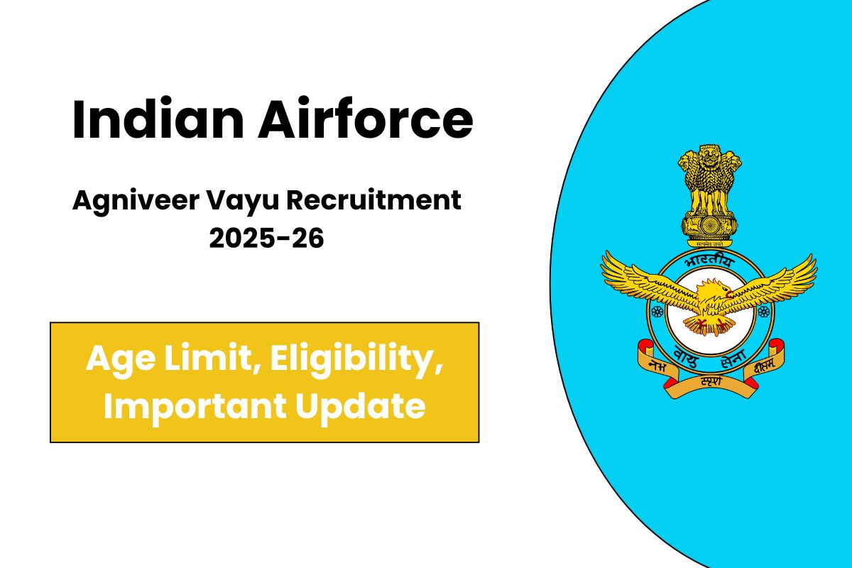 Indian Airforce Agniveer Vayu Recruitment 2025-26 Online Form - Apply Now