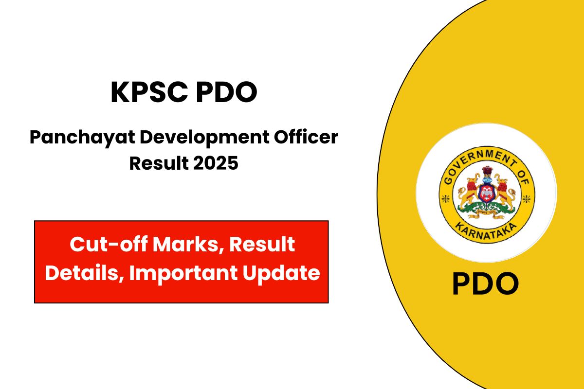 KPSC Panchayat Development Officer Result 2025 - Release Date Out - Check Cut-Off Marks and Download Process