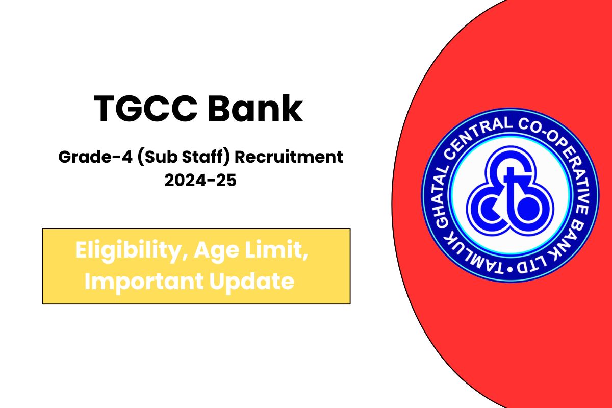 TGCC Bank Grade-4 Vacancy 2024-25 for 41 Post - Check Eligibility Criteria & Apply Online Process